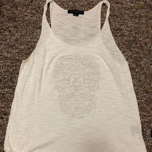 Skull cashmere tank